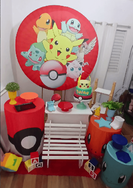 Decoracao tematica Pokemon