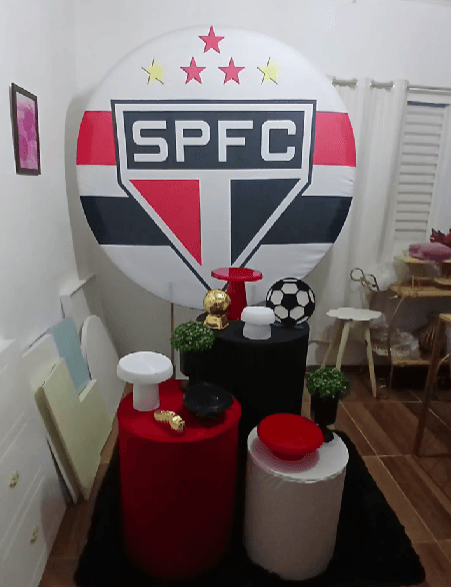 Decoracao tematica Sao Paulo FC