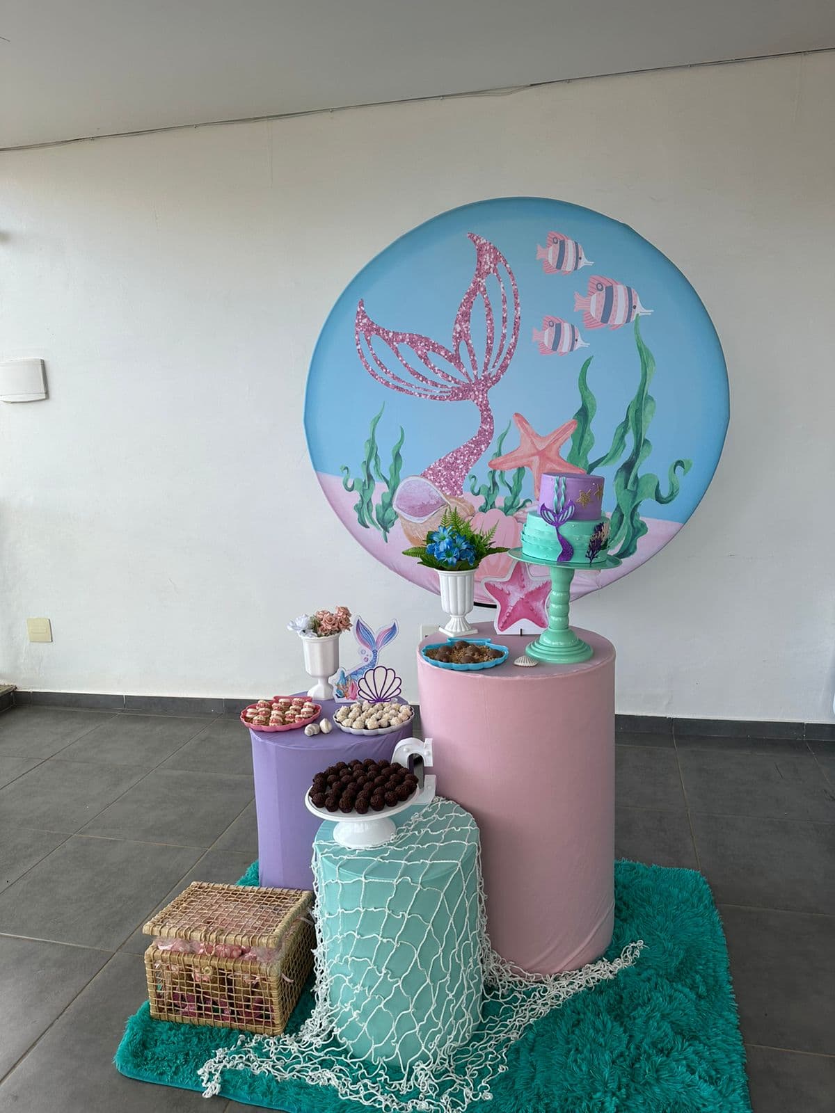 Decoracao tematica Sereia Luxo