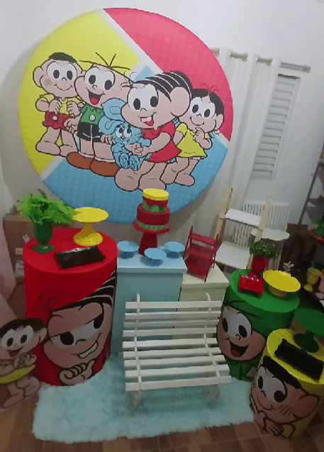 Decoracao tematica Turma da Monica
