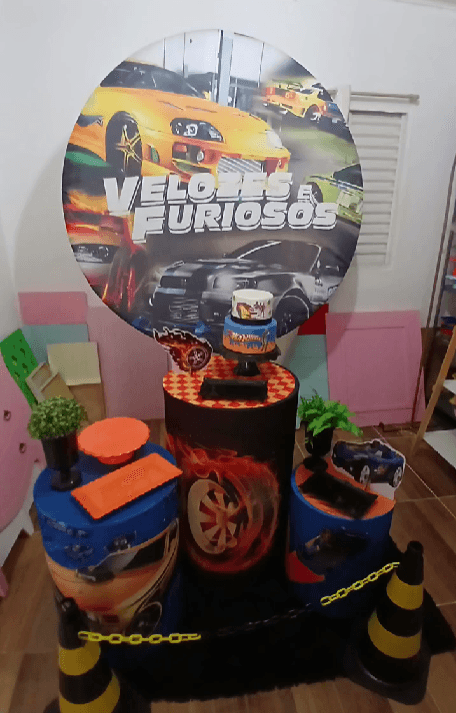Decoracao tematica Velozes e Furiosos